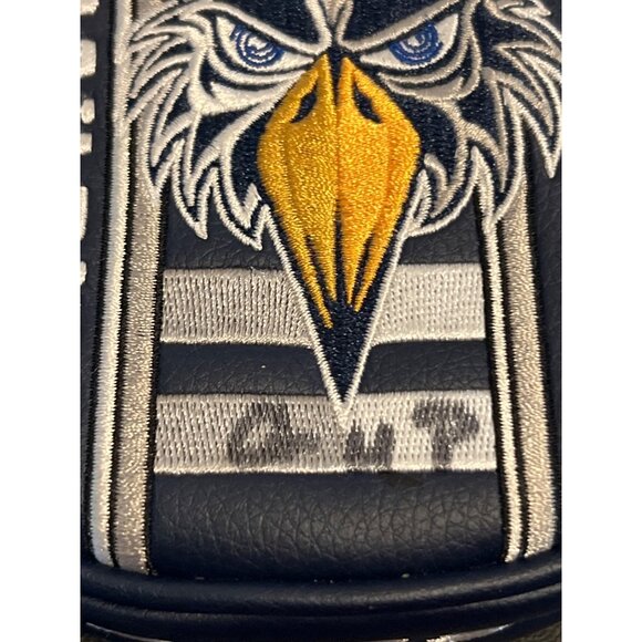 Odyssey Ai-One Eagle Milled Headcover Navy Blue Leather Limited Ed Magnetic READ - Picture 3 of 6